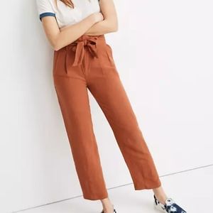Madewell Linen Paperbag Pant